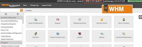 WHM Web Host Manager from cPanel